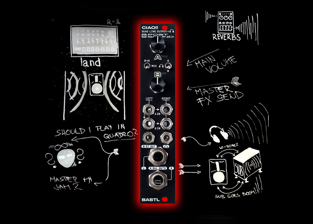 CIAO!! Four high-quality, low-noise line outputs for the best possible modular-to-line level conversion